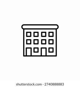 apartment complex icon sign vector