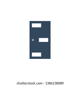 Apartment door icon for web and mobile