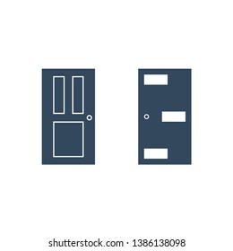 Apartment door icon for web and mobile