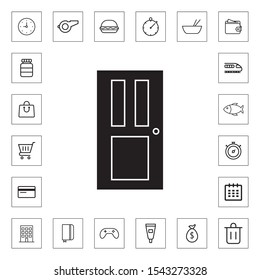 Apartment door icon for web and mobile
