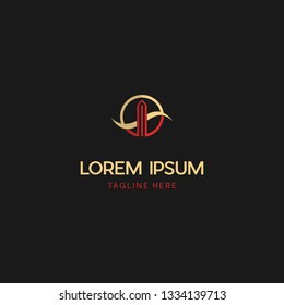 Apartment Elegance Building Vector Logo