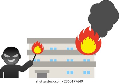 Apartment Fire Caused by Arsonist