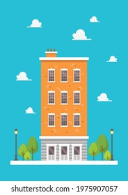 Apartment in flat style design. Vector illustration