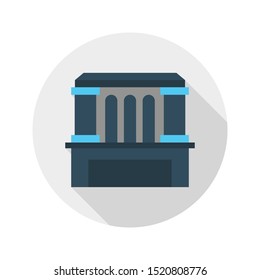 apartment glyph flat vector icon