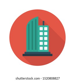apartment glyph flat vector icon