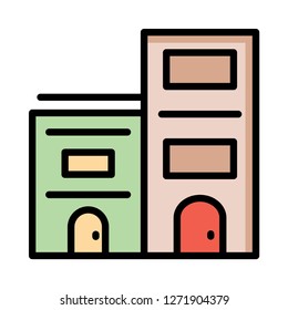 apartment   hostel   building  