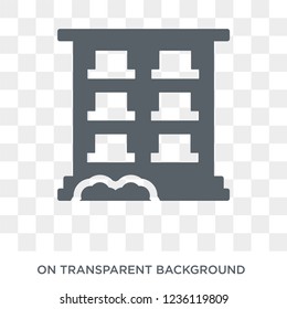 Apartment icon. Apartment design concept from  collection. Simple element vector illustration on transparent background.