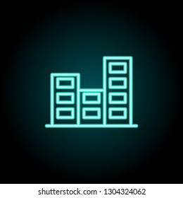 apartment icon. Elements of Bulding Landmarks in neon style icons. Simple icon for websites, web design, mobile app, info graphics