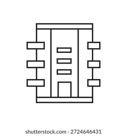 Icono de apartamento Ilustración Elemento Diseño