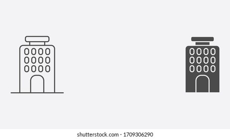 Apartment icon sign vector,Symbol, logo illustration for web and mobile