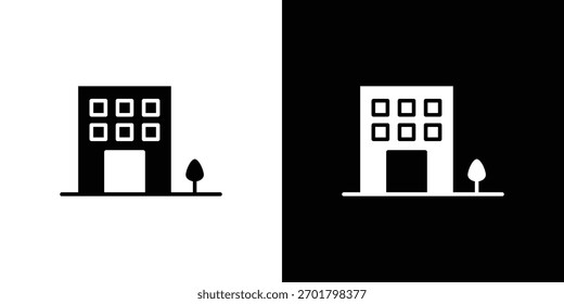 Icono de apartamento, estilo plano simple. para diseños ui o ux