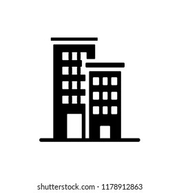 apartment icon vector design eps 10. glyph icon design