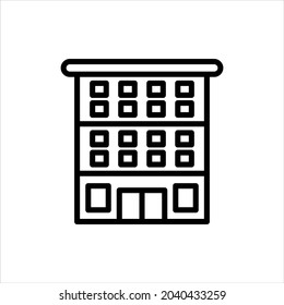 Apartment icon vector graphic illustration