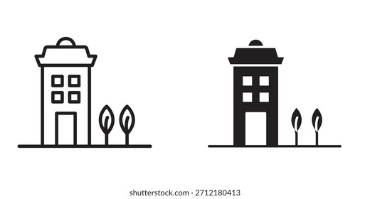 Icono de apartamento en Vector. Logotipo