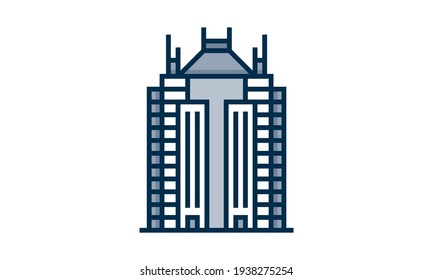 Apartment icon vector sign and symbol isolated on white background, Apartment logo concept