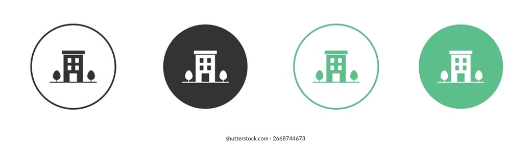Apartment icon for your website or app. eps10