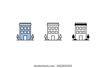 Apartment icons vector stock illustration