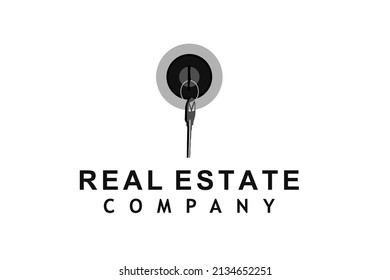 Apartment Key Logo Template Vector Realestate