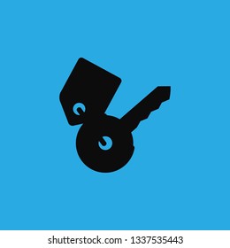 apartment keys icon vector