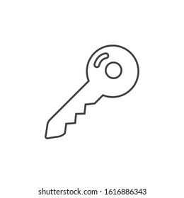 Apartment keys vector line icon flat design