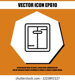 apartment lift icon vector
