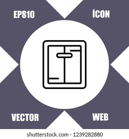 apartment lift icon vector