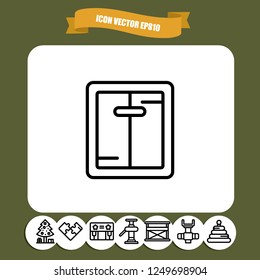 apartment lift icon vector