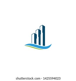 Apartment logo design vector template