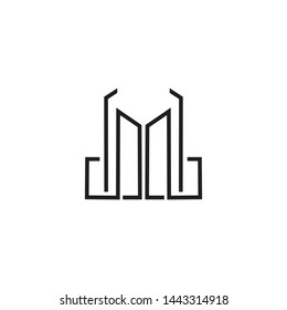 Apartment logo icon design vector template