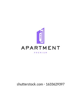 Apartment logo icon illustration vector template inspiration