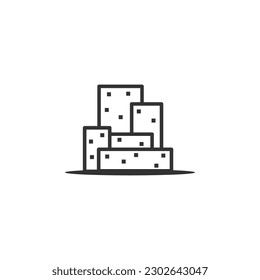 apartment logo template. Icon Illustration Brand Identity. Isolated and flat illustration. Vector graphic
