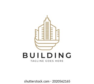 apartment logo template, real estate logo design