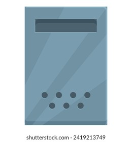 Apartment mail box icon cartoon vector. Air storage. Delivery truck
