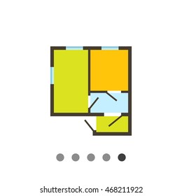 Apartment plan icon