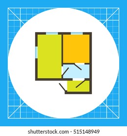 Apartment plan icon
