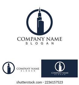 Apartment Property and Construction Logo design