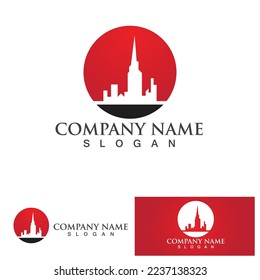 Apartment Property and Construction Logo design