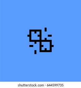 Apartment puzzle vector logo