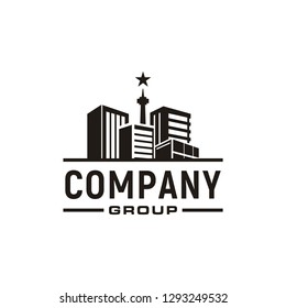 Apartment, Real Estate, Cityscape, City Skyline Logo Design