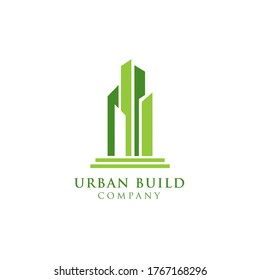Apartment, Real Estate, Cityscape, City Skyline logo design