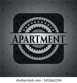 Apartment realistic dark emblem. Vector Illustration. Detailed.