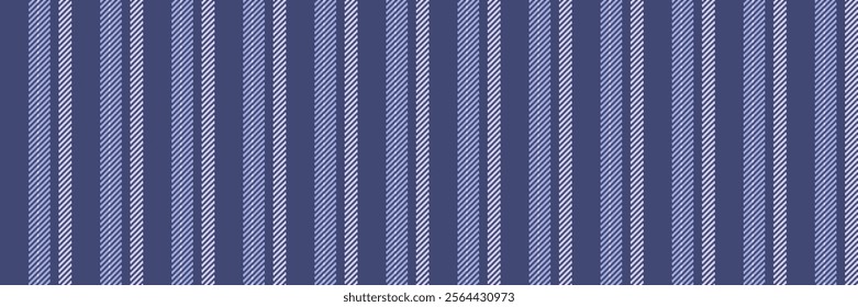 Apartment seamless textile texture, retail background stripe fabric. Improvement lines pattern vertical vector in light and blue colors palette.