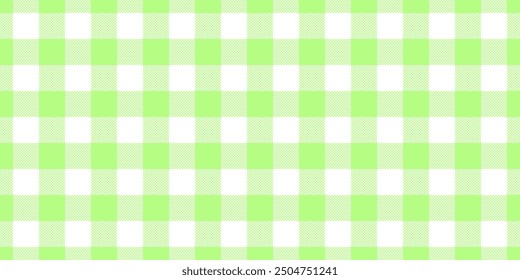Apartment texture plaid seamless, worldwide tartan vector pattern. Good fabric check textile background in green and white colors palette.