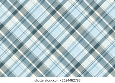 Verificação de fundo vetor apartamento, tecido de textura feminina têxtil. Pequeno padrão de xadrez sem costura tartan na paleta de cores claras e pastel.