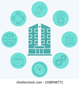 Apartment vector icon sign symbol