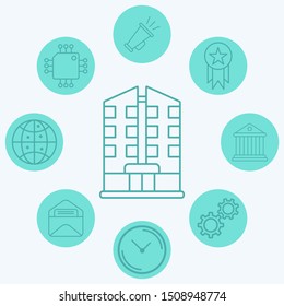 Apartment vector icon sign symbol