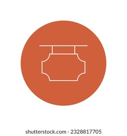 Icono del vector del apartamento con colores de fondo de moda que pueden editar o modificar fácilmente


