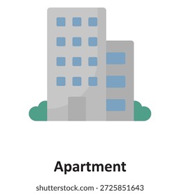 Icono del Vector del apartamento que puede modificar o editar fácilmente

