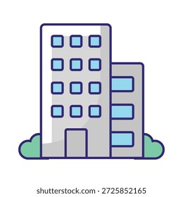 Icono del Vector del apartamento que puede modificar o editar fácilmente

