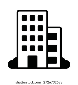 Icono del Vector del apartamento que puede modificar o editar fácilmente

